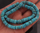 1 Strand Natural Arizona Turquoise Smooth  Heishi wheel  Rondelles Beads - Arizona Turquois Tyre Shape Rondelles 7mm-8mm - 16 Inches  BR1661