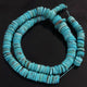 1 Strand Natural Arizona Turquoise Smooth  Heishi wheel  Rondelles Beads - Arizona Turquoise Tyre Shape Rondelles 6mm-16mm - 16 Inches  BR1660