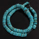 1 Strand Natural Arizona Turquoise Smooth  Heishi wheel  Rondelles Beads - Arizona Turquoise Tyre Shape Rondelles 6mm-16mm - 16 Inches  BR1660