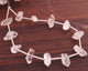 1 Strand Herkimer Diamond Faceted Nuggets Briolettes - Raw Diamond Beads 10mmx6mm-21mmx7mm  8 Inches BR03589