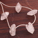 1 Strand Herkimer Diamond Faceted Nuggets Briolettes - Raw Diamond Beads 12mmx8mm-24mmx12mm  8 Inches BR03583