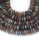 1 Strand Labradorite Faceted Wheel Roundelles - Wheel Beads 9mm-14mm 8 inches BR03573