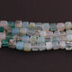 1  Strand  Mix Stone  Faceted Briolettes -Cube Shape  Briolettes  7mm- 8 Inches BR0354