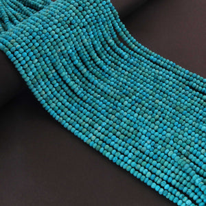 AAA Turquoise Micro Faceted -4mm - Beads -RB0140