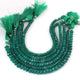 1  Strand Green Onyx Faceted Rondells -5mm-9mm-8 Inches BR03352 - Tucson Beads