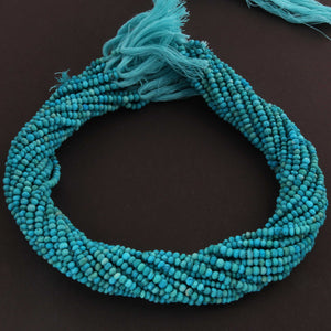 AAA Turquoise Micro Faceted 3mm  Beads -RB569