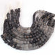 1  Strand Shaded Black Rutile Faceted Briolettes - Cube Shape Briolettes  7mm-9mm  -8 Inches BR03348 - Tucson Beads