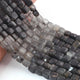 1  Strand Shaded Black Rutile Faceted Briolettes - Cube Shape Briolettes  7mm-9mm  -8 Inches BR03348 - Tucson Beads