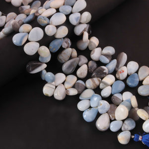 1  Strand  Boulder Opal Smooth Briolettes -Pear Shape  Briolettes  25mmx16mm-10mmx10mm-10 Inches BR03353 - Tucson Beads