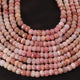 1  Strand Shaded Pink Opal  Faceted Rondelles  -8mm-12 Inches - BR03351 - Tucson Beads