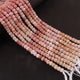 1  Strand Shaded Pink Opal  Faceted Rondelles  -8mm-12 Inches - BR03351 - Tucson Beads