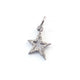 1 Pc Pave Diamond Starbrust Charm Pendant, 925 Sterling Silver Pendant/Yellow Gold Vermeil, Pave Diamond Jewelry 16mmx11mm PDC00213 - Tucson Beads