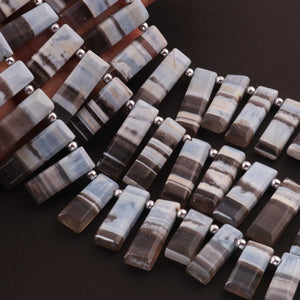 1 Strand Boulder Opal Smooth Rectangle Briolettes - Smooth  Briolettes 12mmx5mm-32mmx7mm 10 Inches BR03344 - Tucson Beads