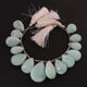 1  Strand  Amazonite Faceted Briolettes - Pear Shape Briolettes -21mmx14mm-25mmx10mm - 7.5 Inches03345 - Tucson Beads