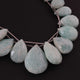 1  Strand  Amazonite Faceted Briolettes - Pear Shape Briolettes -21mmx14mm-25mmx10mm - 7.5 Inches03345 - Tucson Beads