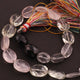 1 Strand Multi Mix Stones Faceted  Flat Oval Centre Drill Briolettes - Mix Stones Beads 10mmx8mm-13mmx10mm 11 Inches BR027