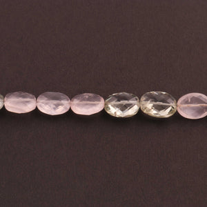 1 Strand Multi Mix Stones Faceted  Flat Oval Centre Drill Briolettes - Mix Stones Beads 10mmx8mm-13mmx10mm 11 Inches BR027