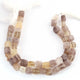 1 Strand Golden Rutile Faceted Cube Briolettes - Box shape Beads 7mm-10mm 8 Inches BR012