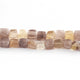 1 Strand Golden Rutile Faceted Cube Briolettes - Box shape Beads 7mm-10mm 8 Inches BR012