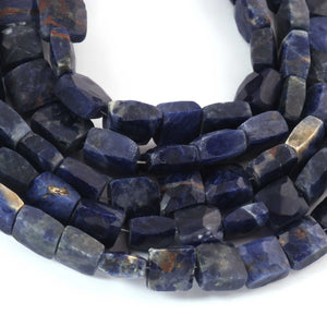 1 Strands Sodalite Faceted Chicklet Beads - Sodalite Chicklet Briolettes  6mm-11mm 8 Inches BR058