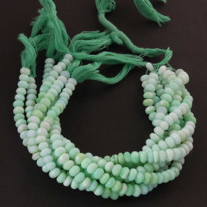 1 Strand Finest Quality green   Opal Faceted Rondelles - green  Opal Roundelle Beads 4mm-5mm 8 Inches BR044