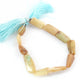 1 Strand Milky Aquamarine Smooth Briolettes - Center Drill Tumble Beads 11mmx7mm-14mmx9mm 8 Inches br004