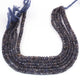 1 Long  Strand  Iolite Faceted Rondelles  - Round Shape Rondelles - 5mm-8mm-12.5 Inches BR062