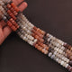 1 Strands Multi Moonstone Faceted Rondelles - Multi Moonstone Faceted Roundles 4mm-5mm 13.5 Inch BR064