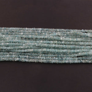 AAA Aquamarine Micro Faceted - 4mmx6mm  Beads -RB0498 - Tucson Beads