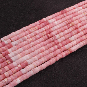 1  Strand  Pink Opal  Smooth Briolettes  - Wheel Shape Briolettes - 8mm -  14.5 Inches BR02574 - Tucson Beads