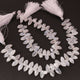 1  Strand White Rainbow Moonstone  Smooth Briolettes  - Marquise Shape  Briolettes  10mmx6mm-13mmx7mm 8 Inches BR0165