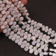 1  Strand White Rainbow Moonstone Smooth Briolettes  - Pear Shape  Briolettes - 8mmx5mm-10mmx7mm 8 Inches BR0478