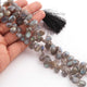 1 Strand Labradorite Faceted  Briolettes - Labradorite Pear Drop Beads 10mmx8mm-16mmx10mm 9 Inches BR132