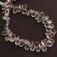 1 Strand Green Amethyst Smooth pear Shape Briolettes - Green Amethyst pear Beads 7mmX6mm-12mmx6mm 8.5 Inches BR170