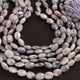 1 Strand Gray/ Blue Silverite Faceted Oval Shape Briolettes - Oval Beads 11mmx9mm-8mmx7mm 9 Inches BR180