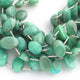 1 Strand Bio Chrysoprase Faceted Briolettes - Oval Shape Beads -15mmx10mm 9 Inches BR192