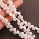 1 Strands  White Rainbow Moonstone Faceted Briolettes - Heart Shape Beads 7mm-9 inches BR197