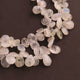 1 Strand White Rainbow Moonstone Faceted Briolettes - Pear Drop Beads Briolettes 7mmx5mm-11mmx6m 8 Inches BR196