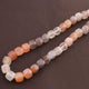 1 Strand Multi Moonstone Faceted Cubes Briolettes - Multi Moonstone Box Shape Beads 6mm-7mm  9.5 Inches BR193