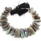 1 Strand Labradorite Faceted Briolettes - Semi Precious  Long Pear Shape Briolettes - 19mmx9mm-32mmx12mm - 9 Inches- BR02052