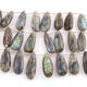 1 Strand Labradorite Faceted Briolettes - Semi Precious  Long Pear Shape Briolettes - 19mmx9mm-32mmx12mm - 9 Inches- BR02052