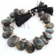 1 Strand Labradorite Faceted Briolettes - Pear Shape  Briolettes - 19mmx14mm- 29mmx19mm-8.5 Inches- BR1431