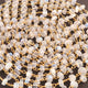 1 Feet White Rainbow Moonstone 5mm Rosary Style Beaded  Chain-White Rainbow Moonstone Beads 925 Sterling Vermeil  Chain SRC0011