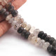 1  Strand Black Rutile Faceted Roundels  -Round Shape  Roundels 11mm -9 Inches BR913