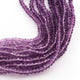 1 Long Strand Shaded Amethyst Faceted Rondelles -Semi Precious Rondelles 3mm-4mm -18 Inches BR0781