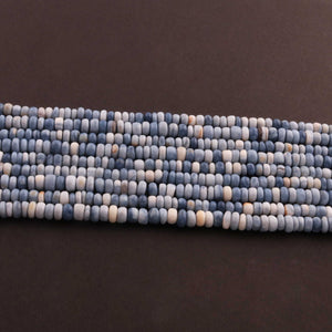 1  Strand  Boulder Opal  Smooth Roundelles - Semi Precious Gemstone Rondelles  Beads - 6mm-7mm-13 Inches - BR02539