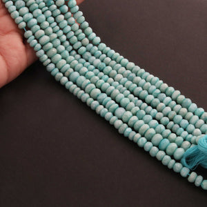 1 Strand Amazonite Faceted Rondelles - Roundelle Beads 6mm-8mm 13.5 Inches BR210