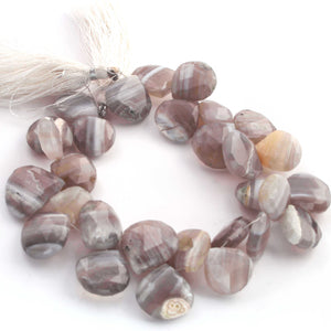 1 Strand Boulder Opal Faceted Heart Shape Briolettes  - Faceted Briolettes  17mmx16mm- 9 Inches BR921