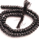 1 Strand Black Spinel  Faceted Rondelles , Gemstone Rondelles - 6mm -13 inche BR246