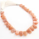 1 Strand Peach Moonstone Faceted Briolettes - Fancy Shape Briolettes- 13mmX11mm-18mmx12mm 10 Inch BR273